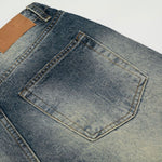 Distressed High Waist Wide Leg Jeans