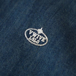 Long-Sleeve Button-Front Denim Shirt