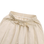 Solid Tint Linen-Blend Barrel Pants
