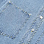 Fashion Lapel Long-sleeved Denim Shirt Jacket