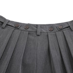 Vintage Pleated Wide Leg Cropped Trousers