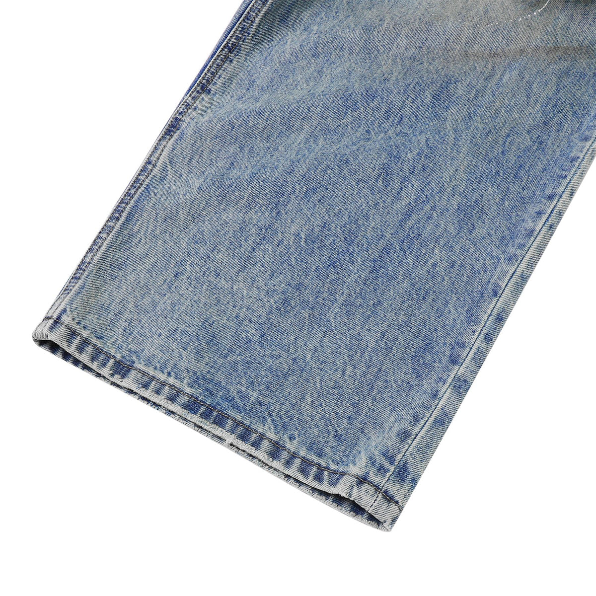 Blue Distressed Loose Fit High Street Vintage Jeans