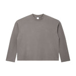 260G Waffle Knit Boxy Long Sleeve Tee