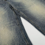 Distressed High Waist Wide Leg Jeans