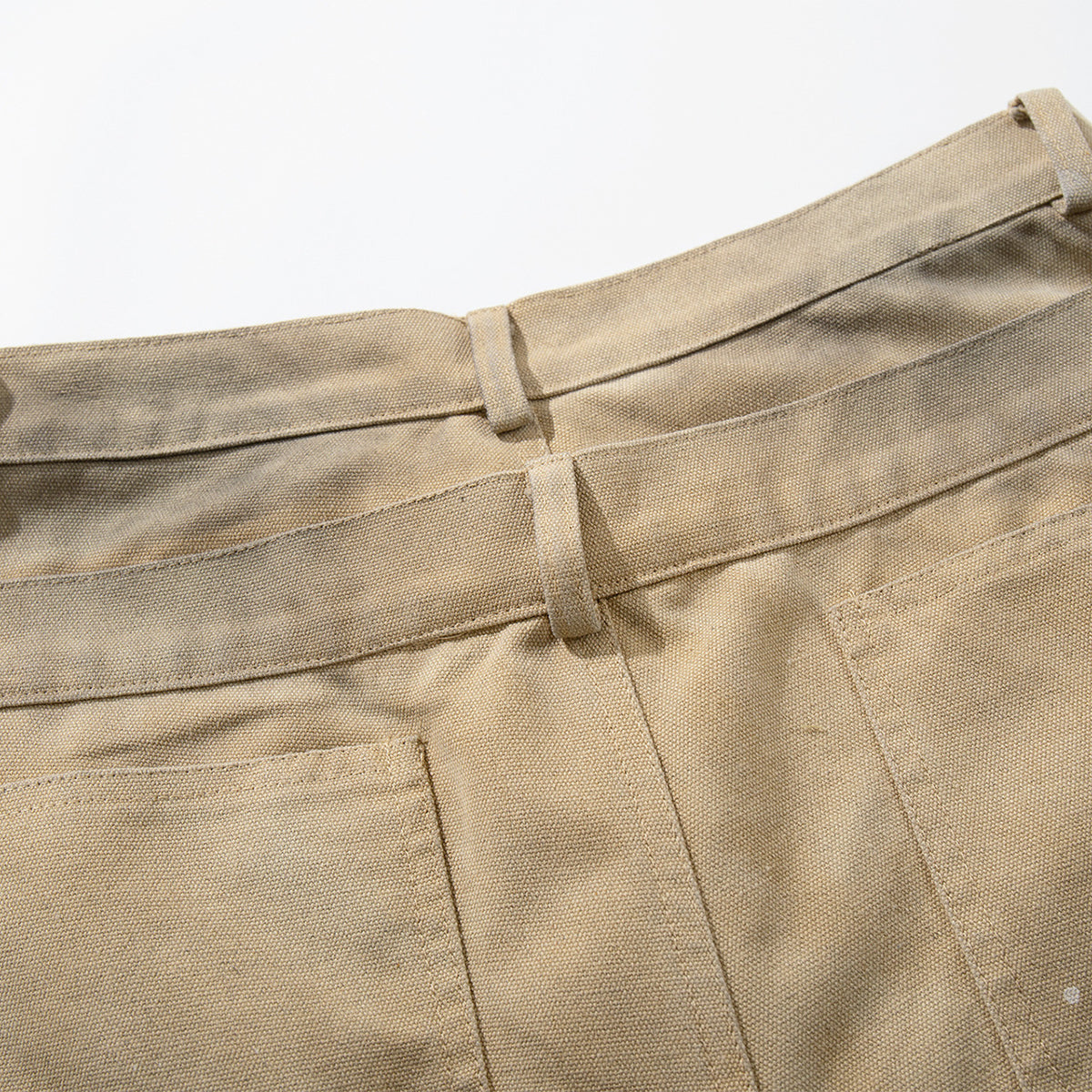 Distressed Detailing Vintage Wide Leg Painter Pants