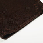 Dark Brown Wide Leg Relaxed Corduroy Pants