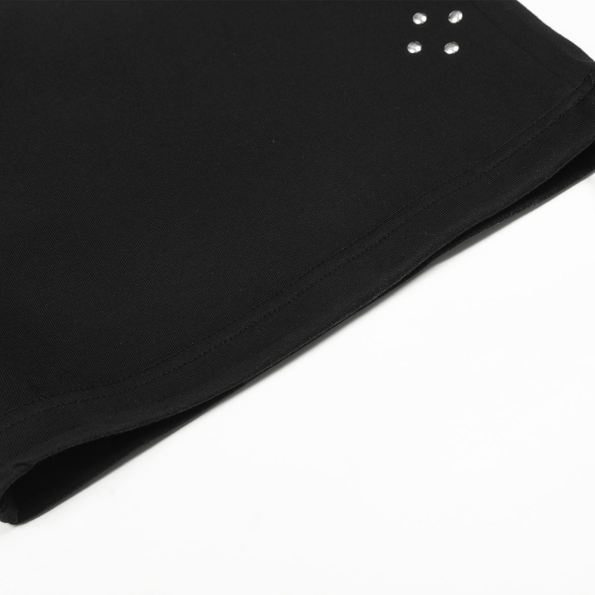 Studded 67 Print Black Wide Leg Sweatpants