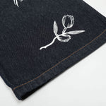 Floral Print Vintage Wide Leg Jeans