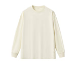 Solid Loose Fit Long-Sleeve Cotton T-Shirt 305gsm
