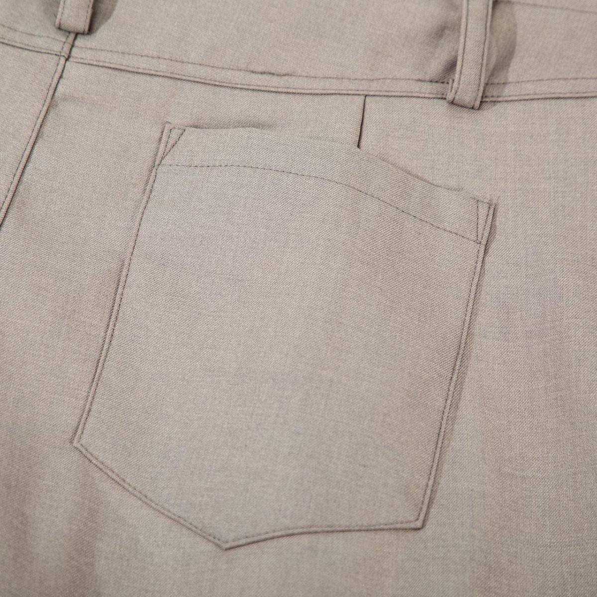 Vintage Curved Wide Leg Draped Trousers