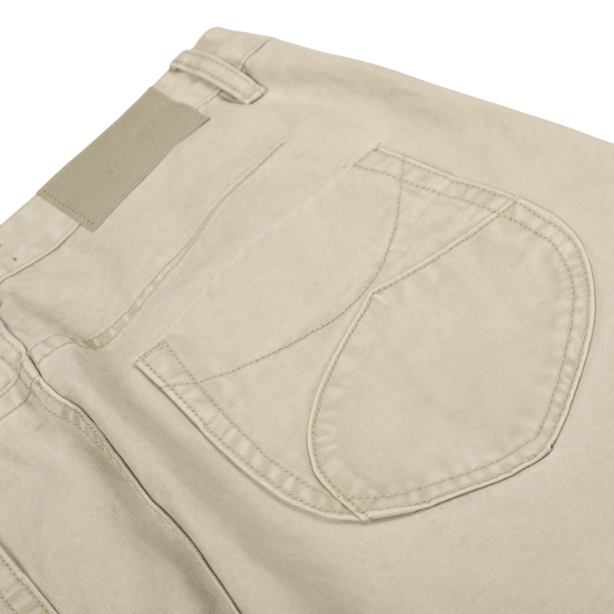 Vintage Scimitar-Wash Pleated Loose-Fit Wide-Leg Pants