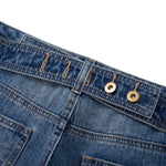 Paris Button Baggy Wide-Leg Denim Jeans