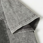 Two Tone Vintage Wash Contrast Panels Polo Shirt