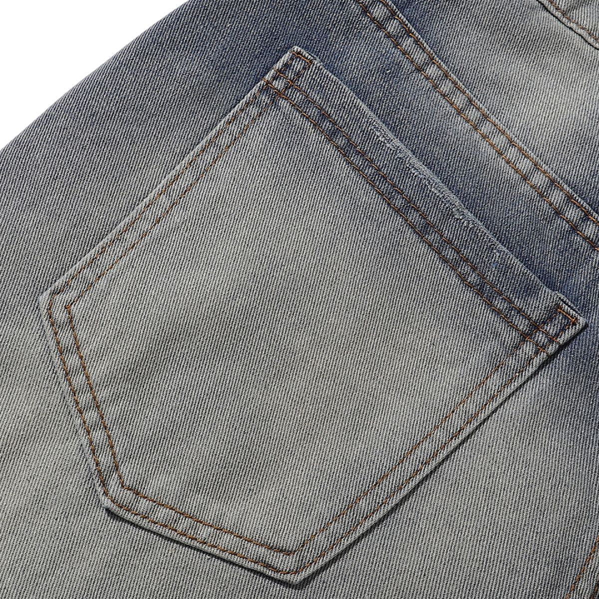 Vintage Frost Wash Button Fly Denim Shorts