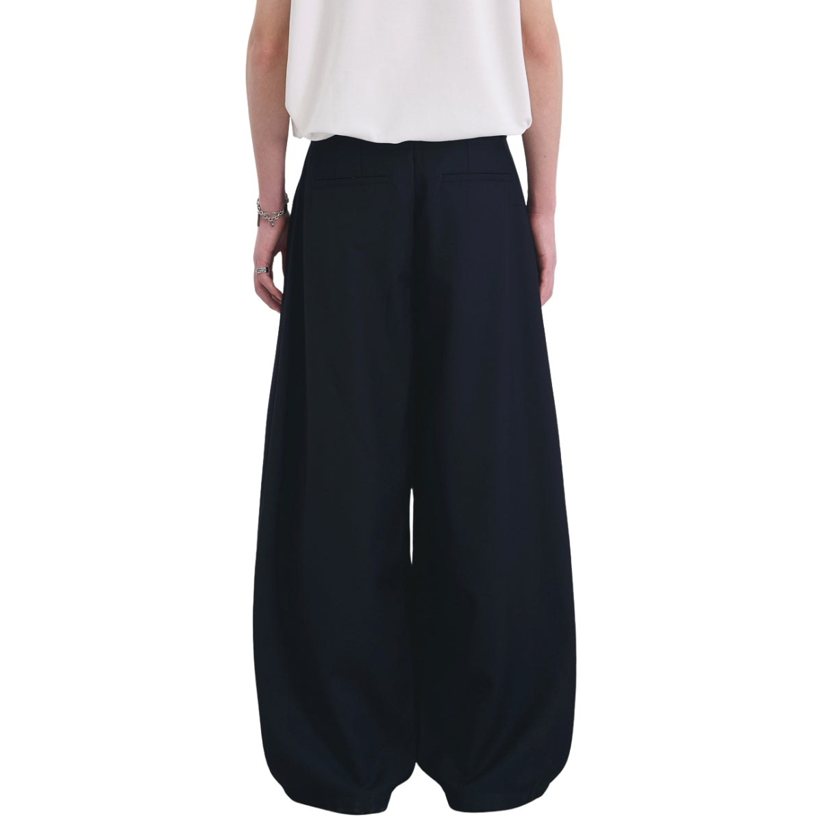 Solid Color Wide Leg Casual Pants