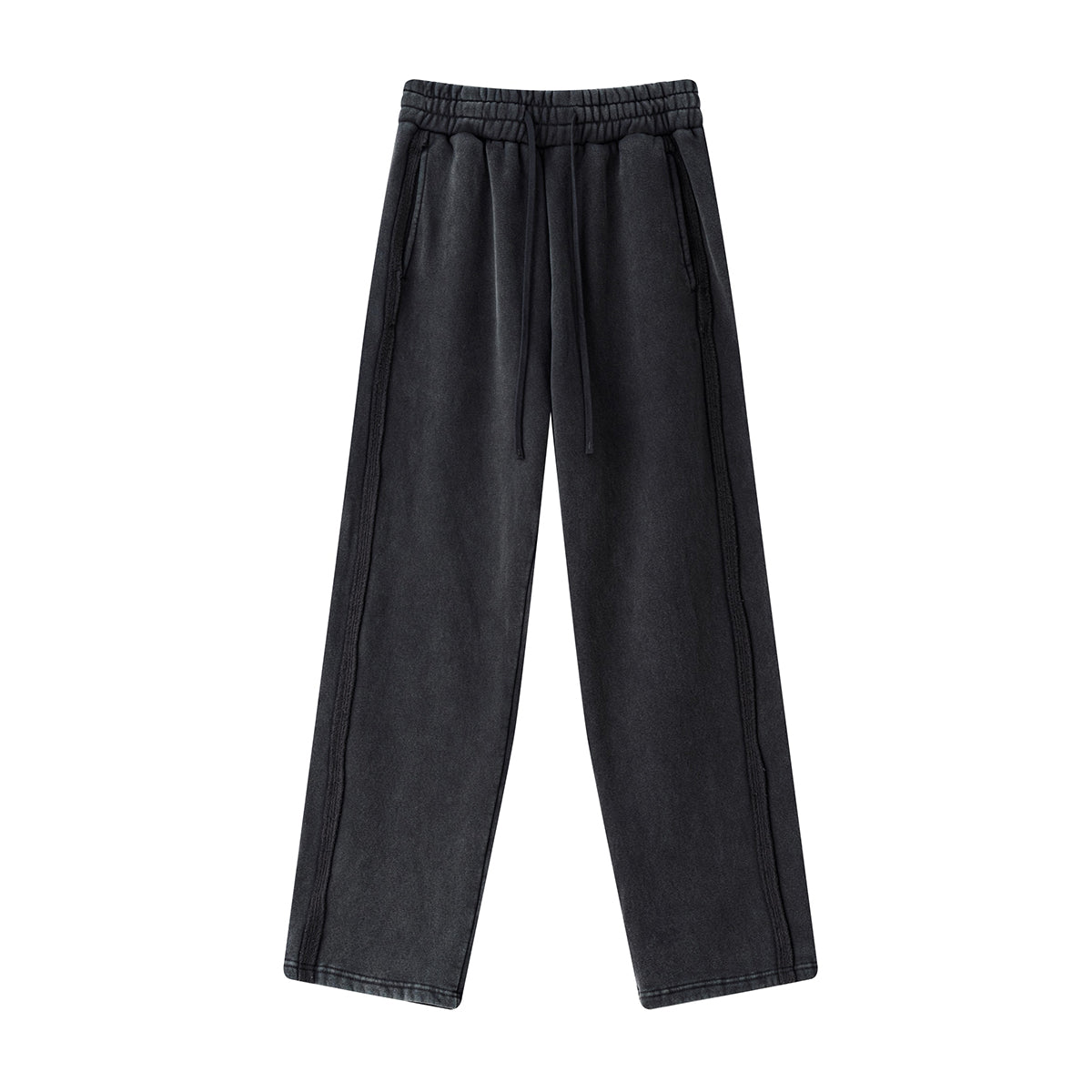 Straight Leg Fleece Deconstructed Sweatpants
