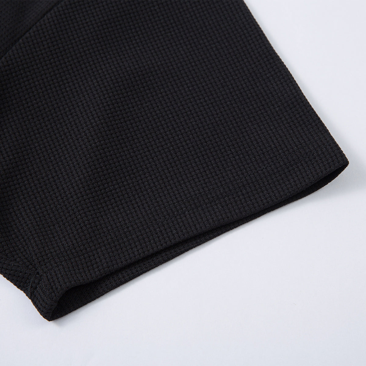 Vintage Waffle Knit Deconstructed Slim Crew Tee