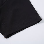 Vintage Waffle Knit Deconstructed Slim Crew Tee