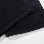 Black Wide Leg Jeans Snake Print Faded Detailing