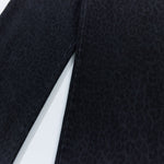 Vintage Washed Leopard Print Relaxed Wide Jeans