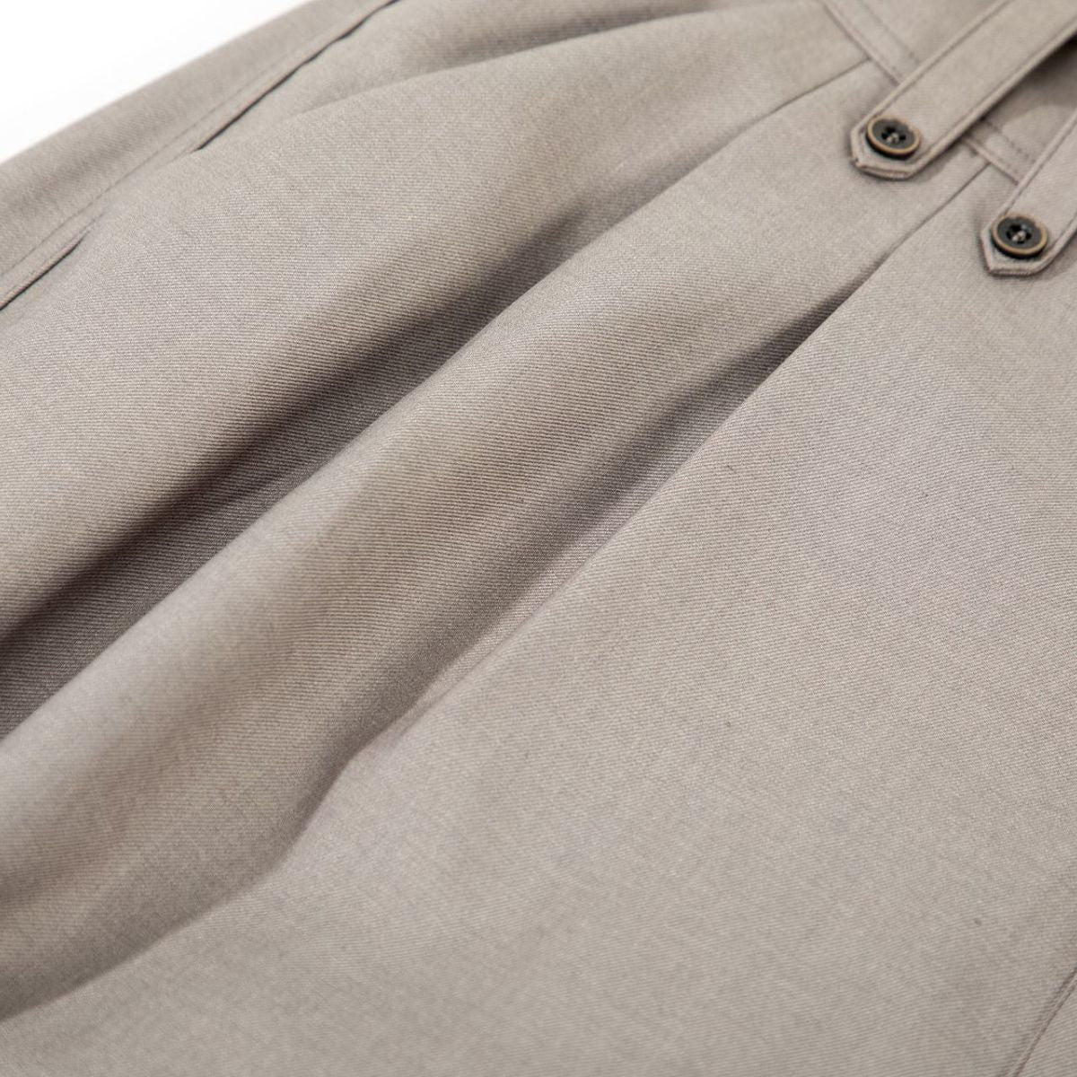 Vintage Curved Wide Leg Draped Trousers