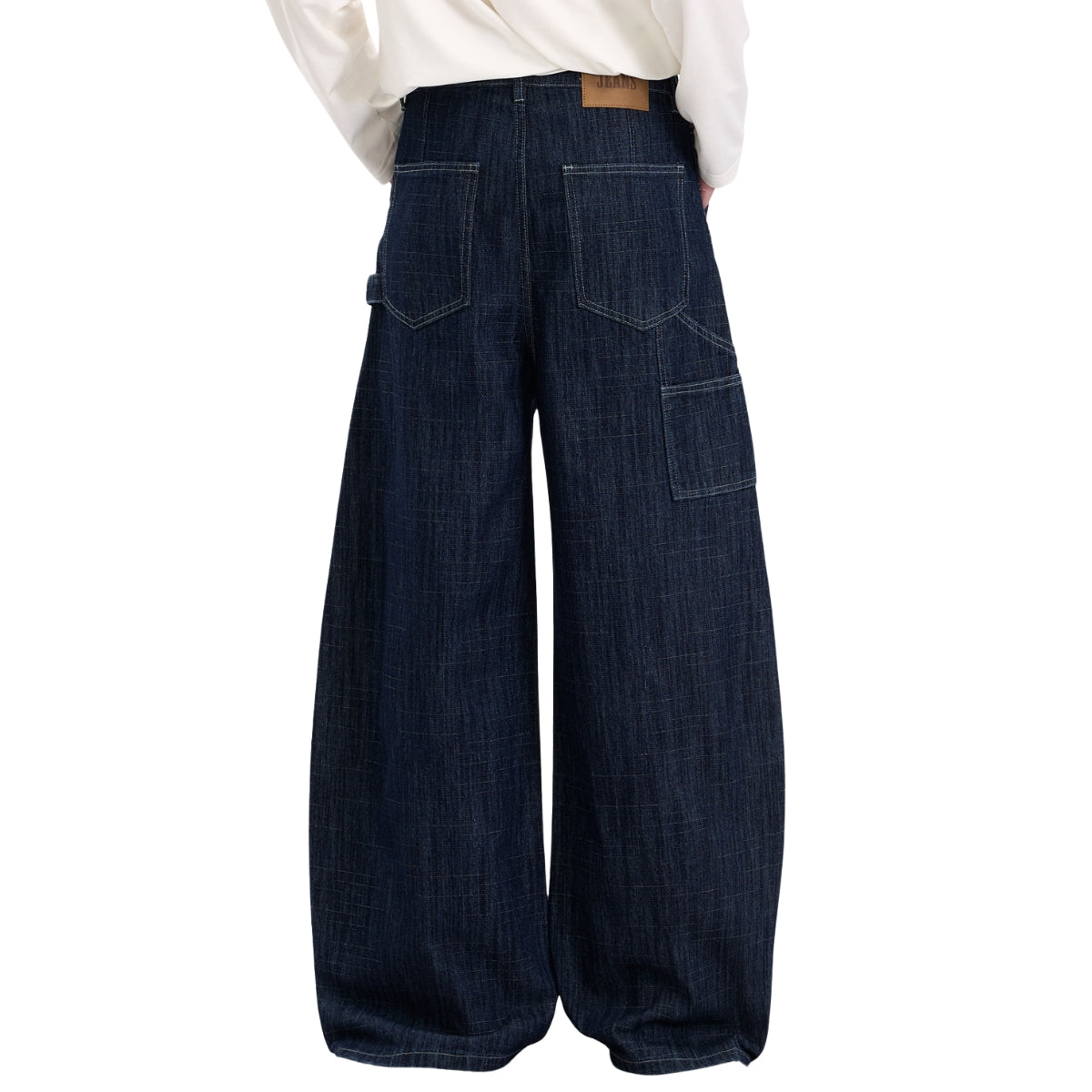 Vintage Slub Carpenter Baggy Denim Pants