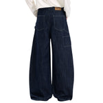 Vintage Slub Carpenter Baggy Denim Pants