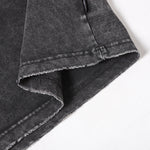 Structural Panels Sleeve Zipper Vintage Washed Short Sleeve Tee