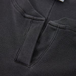 Women’s Retro Wash Fitted Stand Collar Tee