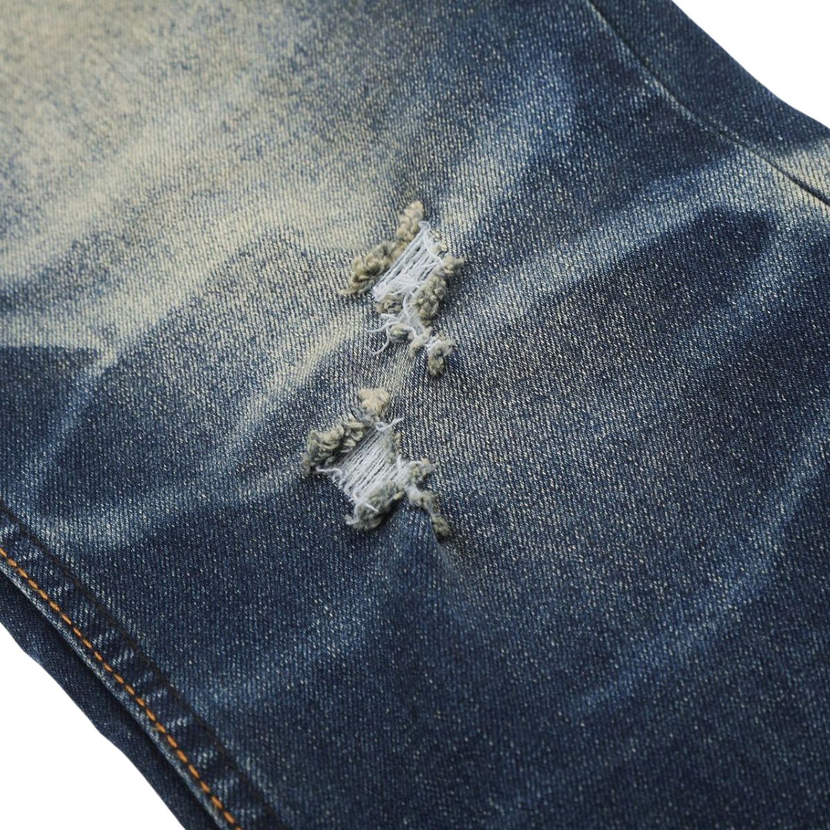 Vintage Distressed Slim Flare Jeans