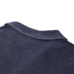 Retro Distressed Waffle Vintage Wash Polo T-Shirt