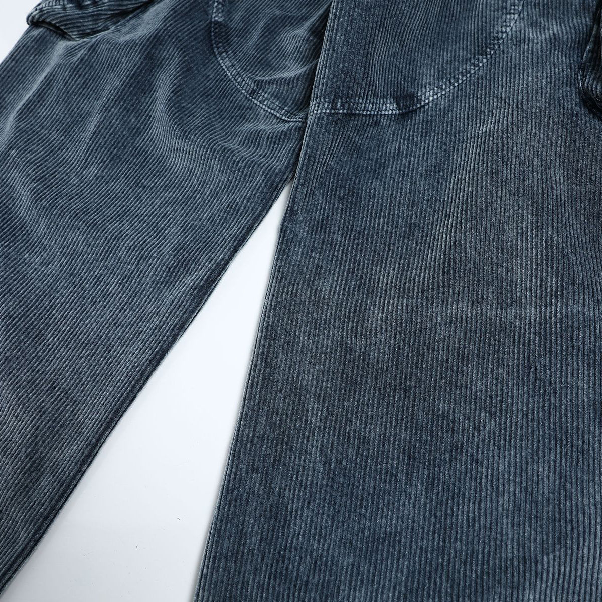 Washed Corduroy Deconstructed Relaxed Cargo Pants