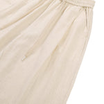 Solid Tint Linen-Blend Barrel Pants