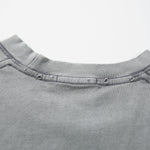 Vintage Washed Distressed Crewneck Short Sleeve Casual Tee
