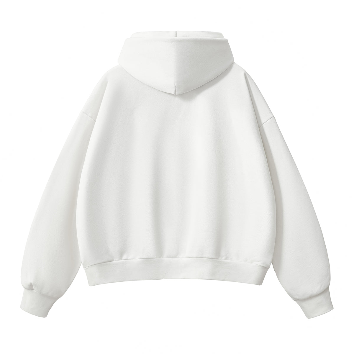 Solid Color Baggy Fleece Hoodie