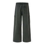 Cargo Wide Leg Stretch Waist Office Commuter Pants