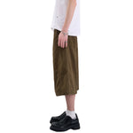 Vintage Washed Cleanfit Straight Cut Wide Leg Denim Shorts