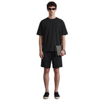 Vintage Wash Relaxed Linen-Cotton Blend Short Sleeve T-Shirt