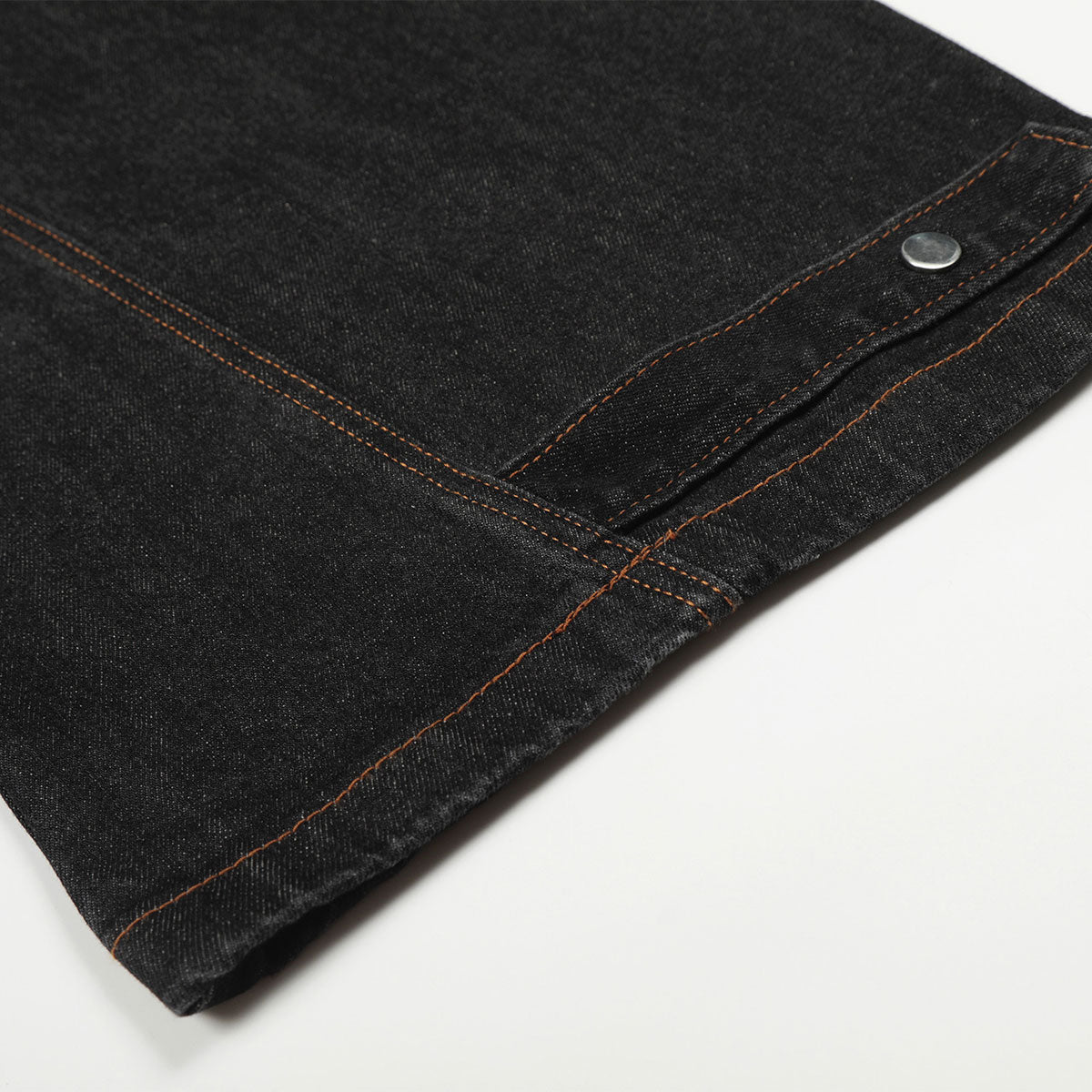 Structured Wide Leg Heavy Stitch Denim