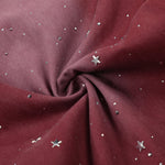 Rhinestone Star Print Vintage Washed Wide Leg Pants