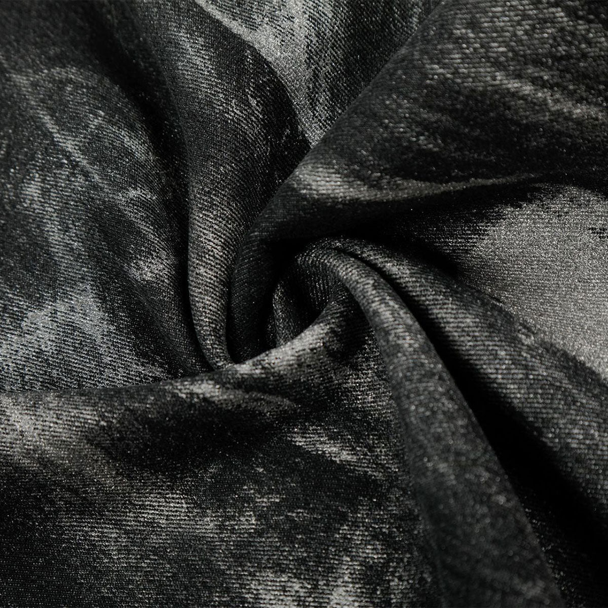 Studded Black Paint Splatter Wide Leg Jeans