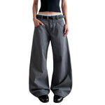 Retro Loose-Fit Straight-Leg Wide Leg Casual Pants