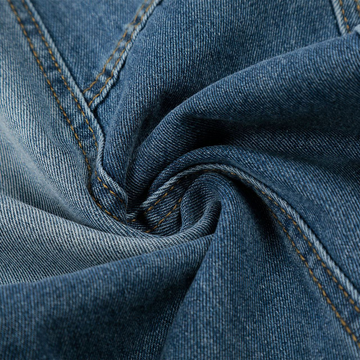 Large Patch Pocket Vintage Washed Wide Leg Denim