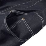 Denim Halterneck Corset Maxi Dress
