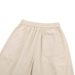 Solid Tint Linen-Blend Barrel Pants