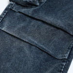 Washed Corduroy Deconstructed Relaxed Cargo Pants