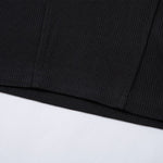 Vintage Waffle Knit Deconstructed Slim Crew Tee