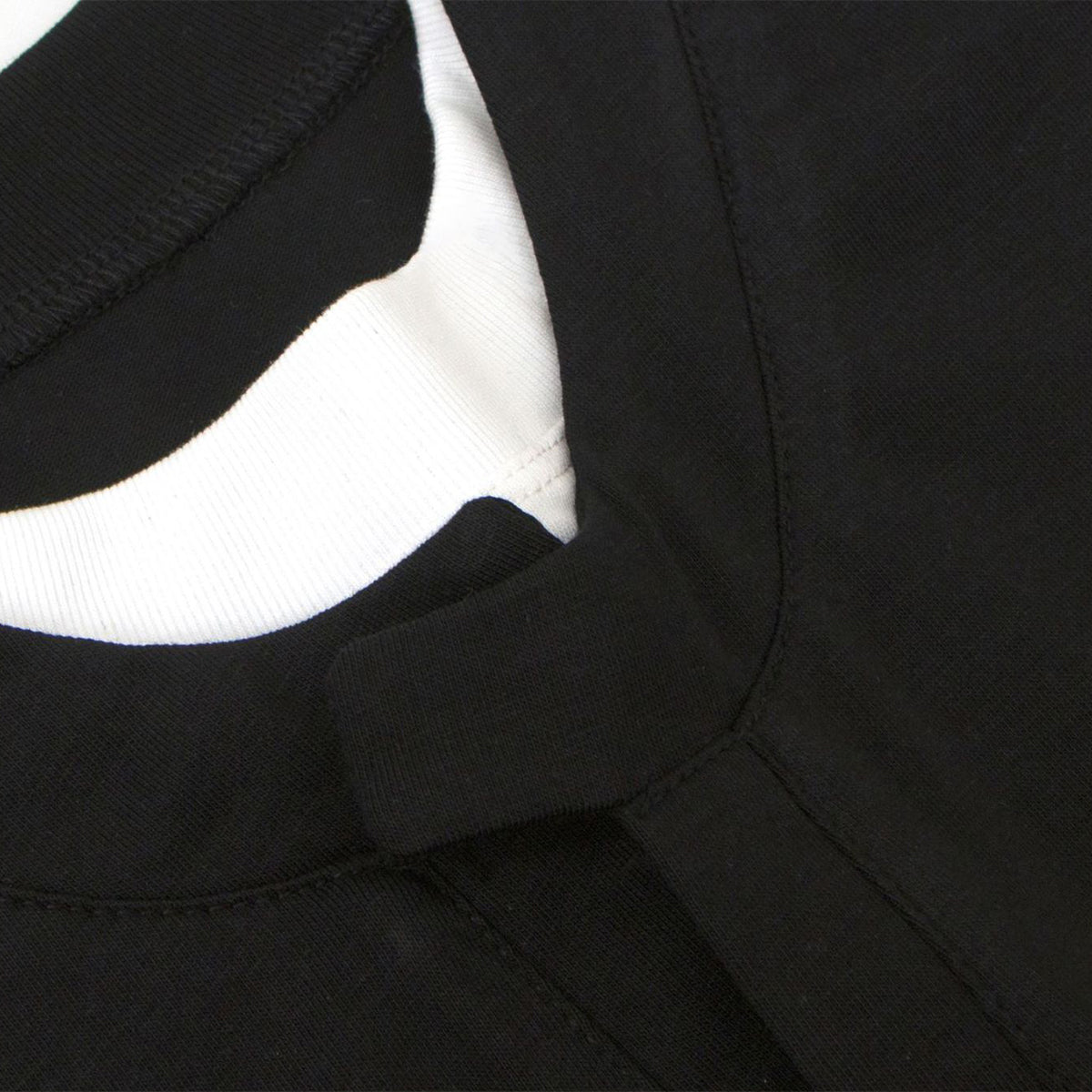 Layered Deconstructed Cropped Boxy Crew Tee