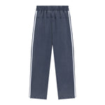 Contrast Side-Stripe Cotton Sweatpants
