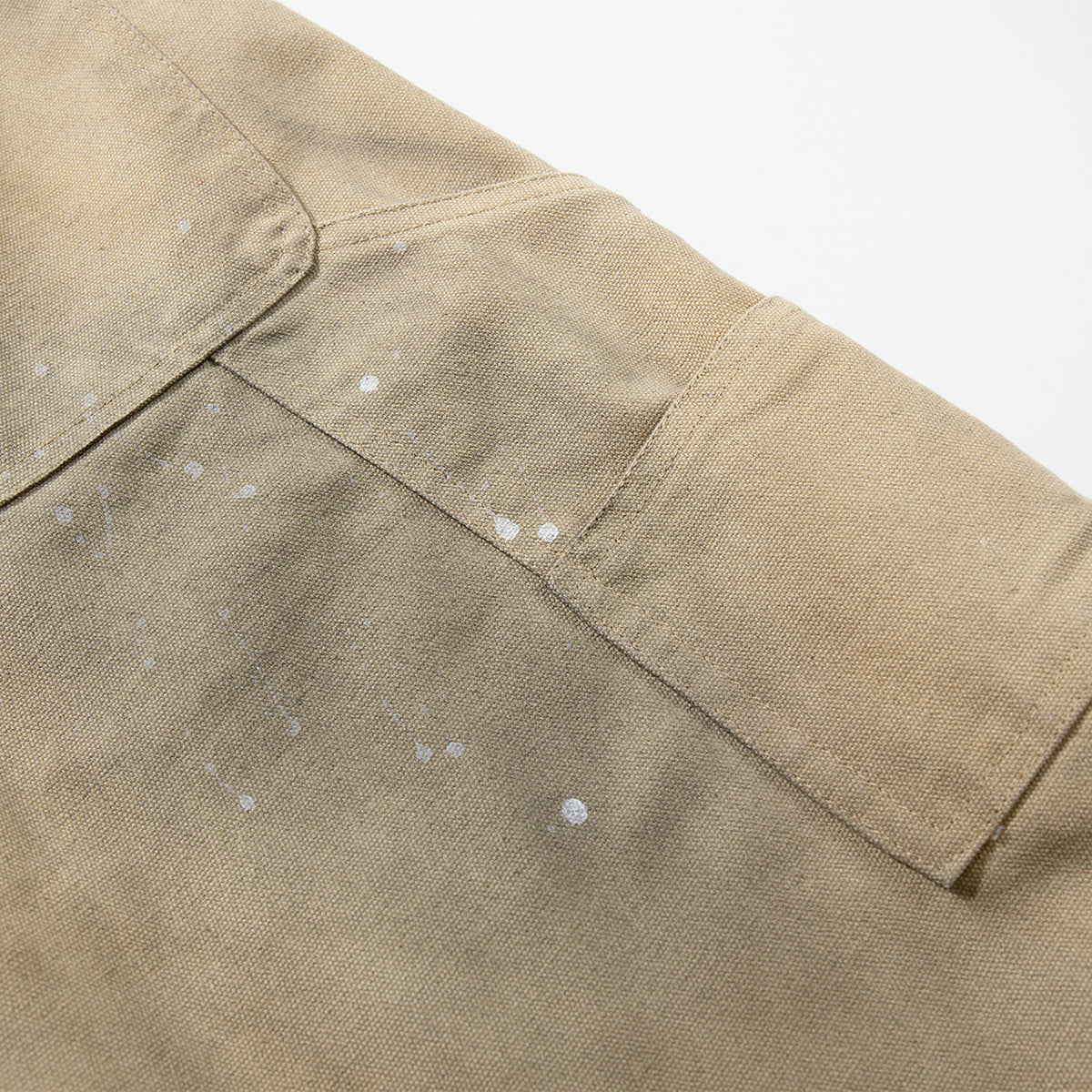 Distressed Detailing Vintage Wide Leg Painter Pants